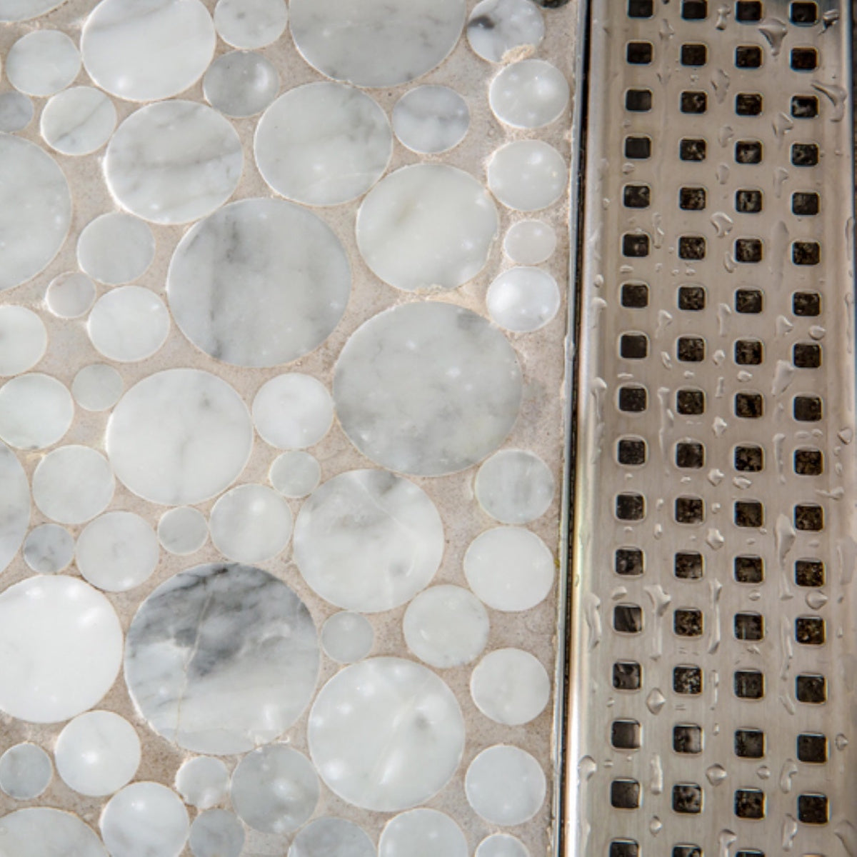 60 Inch Side Outlet Linear Shower Drain with Hair Trap by SereneDrains