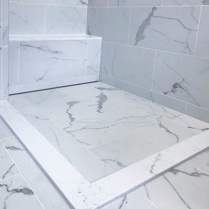 Recessed Linear Wall Drain Wall to Wall Flange Design | Drains Unlimited