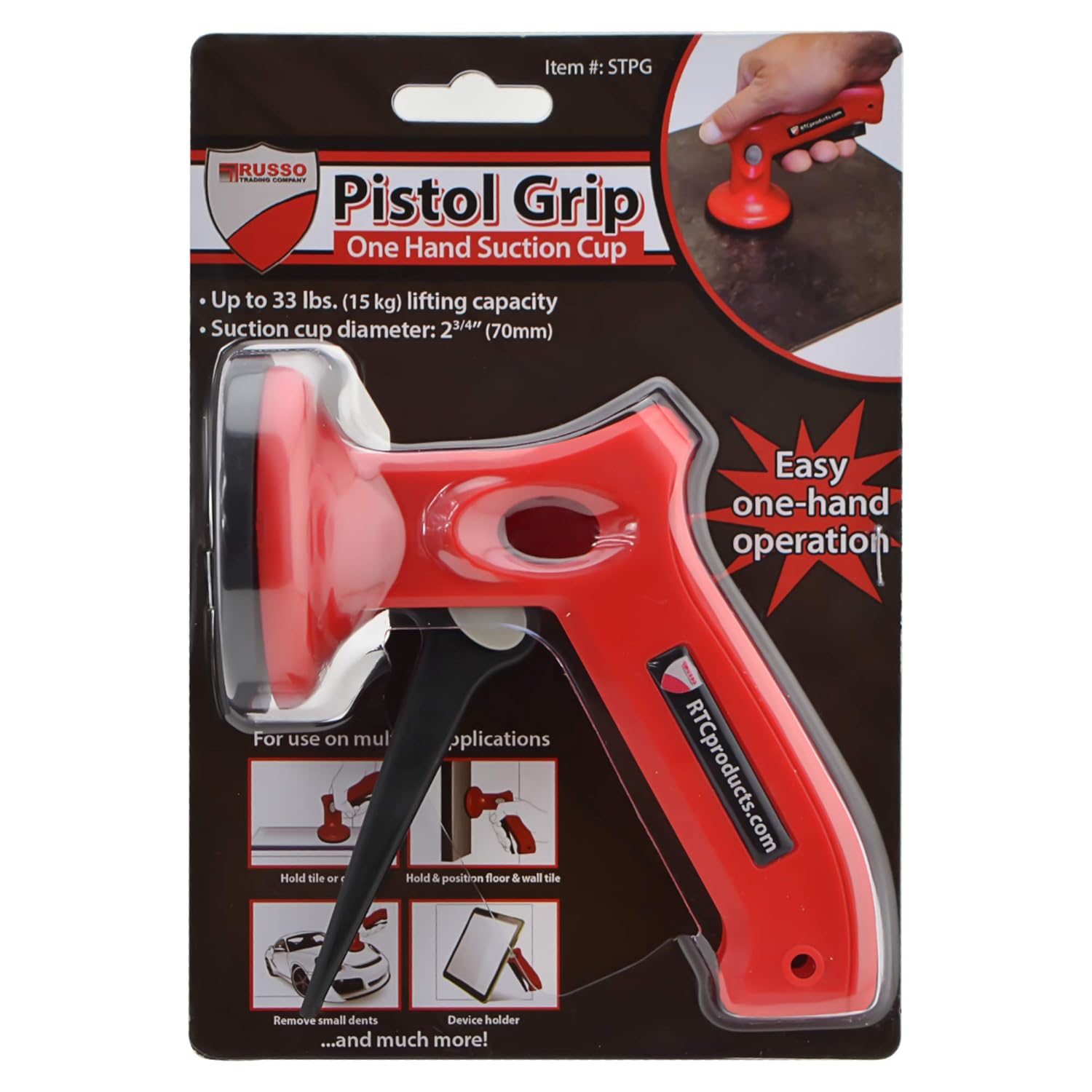 RTC tile lifting suction cup tool 