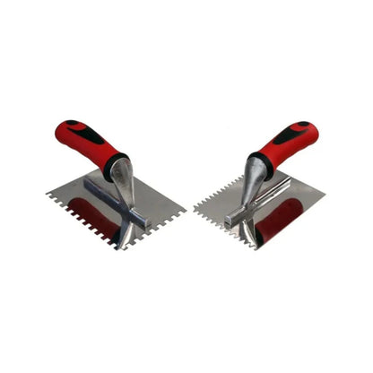 Mini Notched Trowels for Tile and Plastering, Set of 2