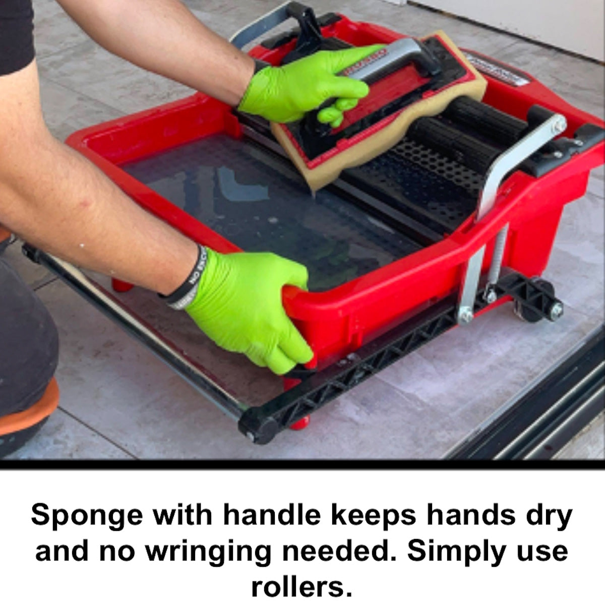 Pedal Roller Hand Sponge for Grout