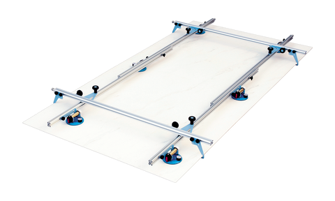 Large Format Tile Lifter, Sigma 1A5 Kera Tile Lifter 134" x 63" (6 Handle Suction Cups)