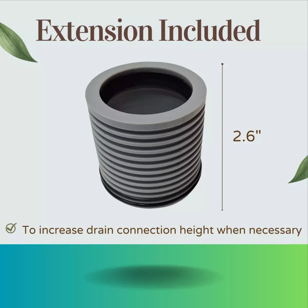 Extension Fitting for SereneDrains WOW Drain Horizontal Side Discharge Outlet