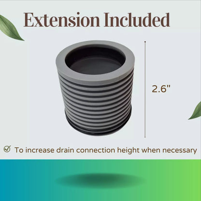 Extension Fitting for SereneDrains WOW Drain Horizontal Side Discharge Outlet