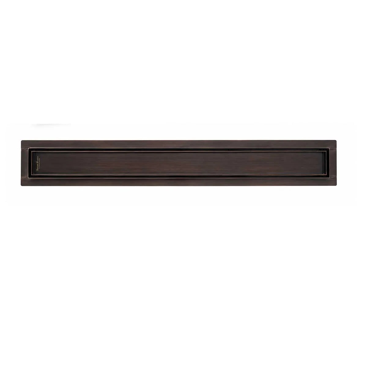 Oil Rubbed Bronze Linear Shower Drain, Tile Insert Grate, 304 Stainless Steel