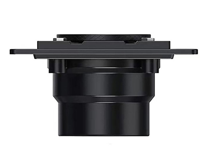 4 Inch Brushed Square Drain Kit with Hair Trap and Base Flange – Traditional Square Design