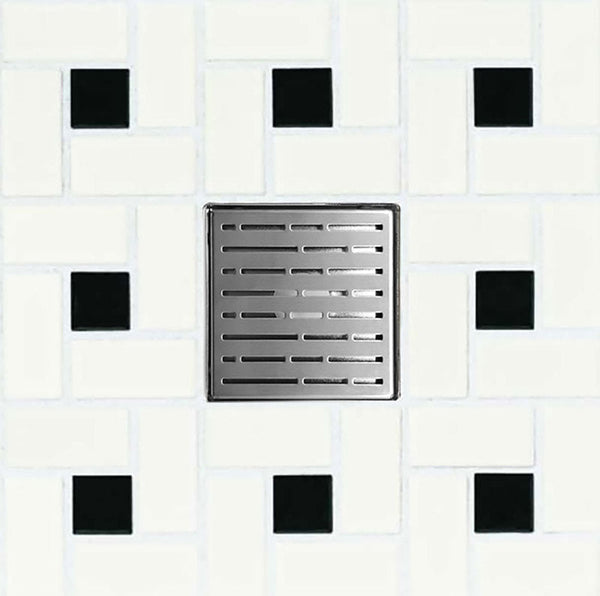 Best Shower Drains for Small Bathrooms, 6 Inch with Hair Trap and Drain Flange