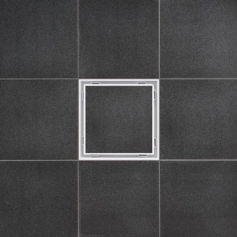 SereneDrains 5 Inch Square Tile-in Drain, Tile Floor Drain