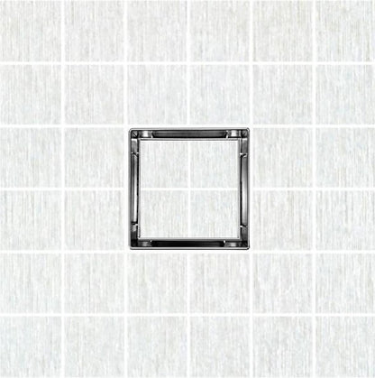 SereneDrains 5 Inch Square Tile-in Drain, Tile Floor Drain