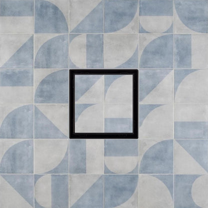 SereneDrains 5 Inch Square Tile-in Drain, Tile Floor Drain