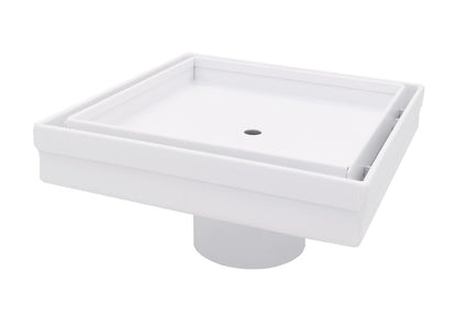 SereneDrains 5 Inch Square Tile-in Drain, Tile Floor Drain