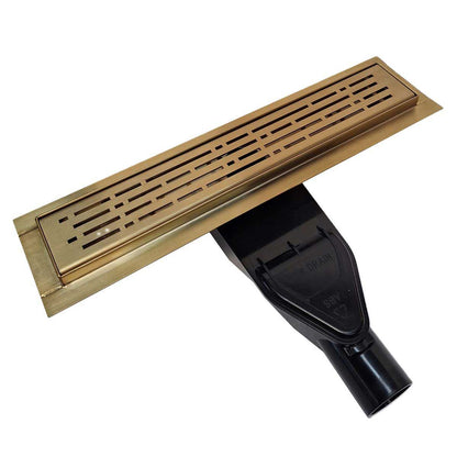 Linear Shower Drain with Horizontal Side Discharge Kit | SereneDrains