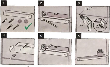 12 Inch Matte Black Stainless Steel Wall-Mounted Shower Shelf