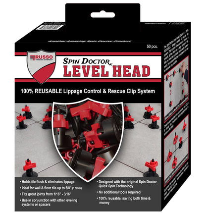 Level Head Reusable Tile Leveling System