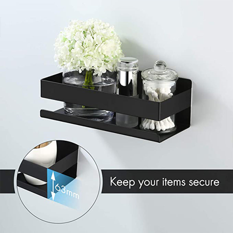 Wall-Mounted Adhesive Stainless Steel Shower Caddy Shelf