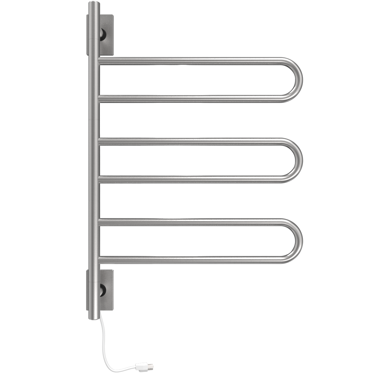 Amba Swivel SL3 Heated Towel Rack – Rotating Bars Towel Warmer, Plug-In/Hardwired Combo