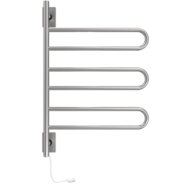 Amba Swivel SL3 Heated Towel Rack – Rotating Bars Towel Warmer, Plug-In/Hardwired Combo