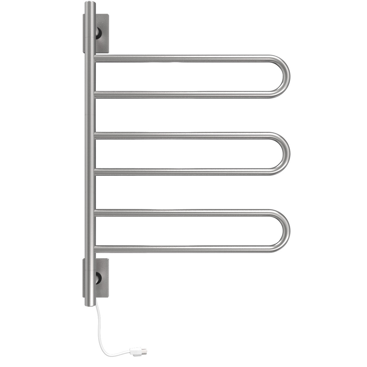 Amba Swivel SL3 Heated Towel Rack – Rotating Bars Towel Warmer, Plug-In/Hardwired Combo