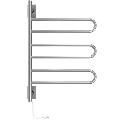 Amba Swivel SL3 Heated Towel Rack – Rotating Bars Towel Warmer, Plug-In/Hardwired Combo