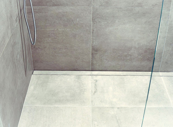 Tile-in Linear Shower Drain Brushed Stainless Steel, Drains Unlimited