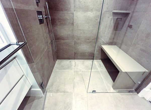Tile-in Linear Shower Drain Brushed Stainless Steel, Drains Unlimited