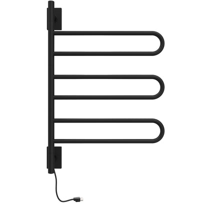 Amba Swivel SL3 Heated Towel Rack – Rotating Bars Towel Warmer, Plug-In/Hardwired Combo