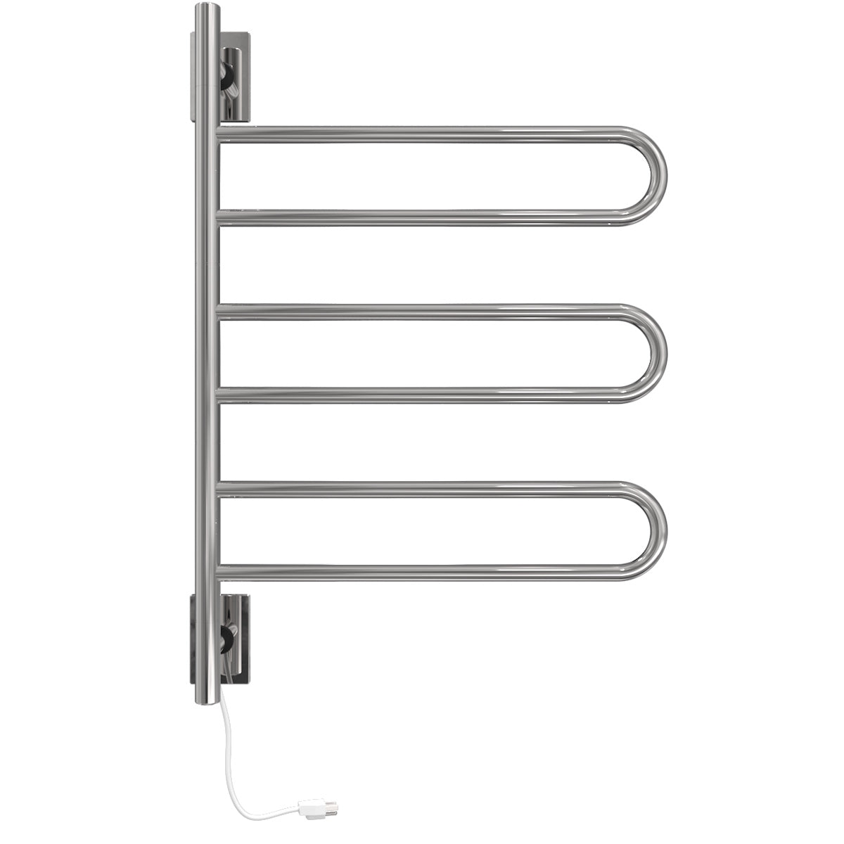Amba Swivel SL3 Heated Towel Rack – Rotating Bars Towel Warmer, Plug-In/Hardwired Combo