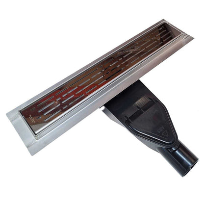 Linear Shower Drain with Horizontal Side Discharge Kit | SereneDrains