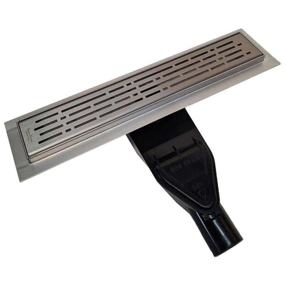 Linear Shower Drain with Horizontal Side Discharge Kit | SereneDrains