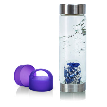 VitaJuwel ViA Gem-Water Bottle with GemPod and Loop Caps