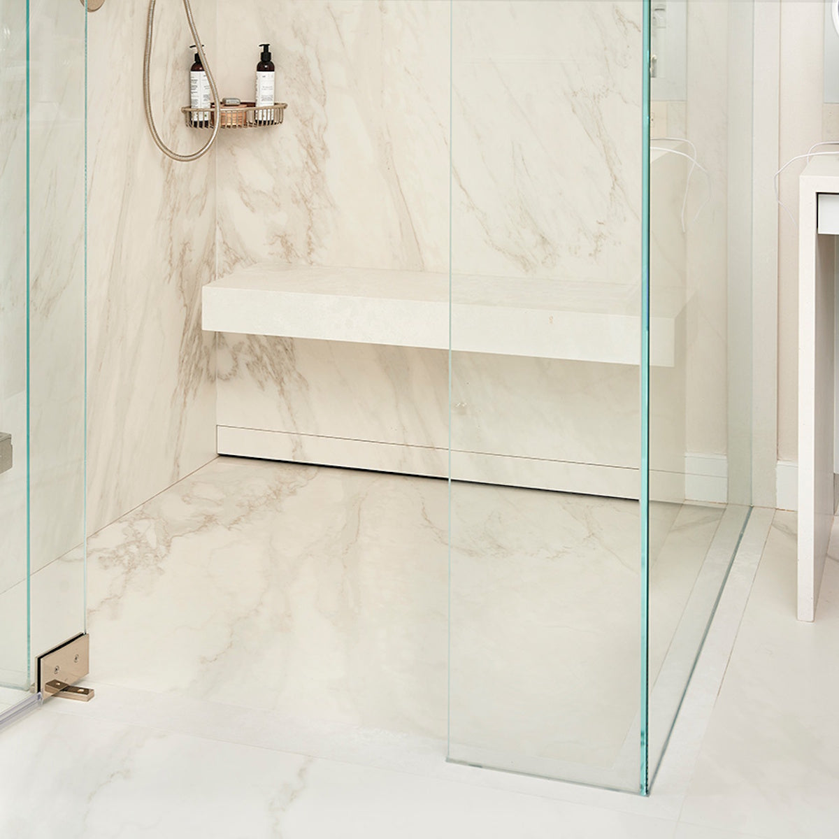 Recessed Linear Wall Drain Wall to Wall Flange Design | Drains Unlimited