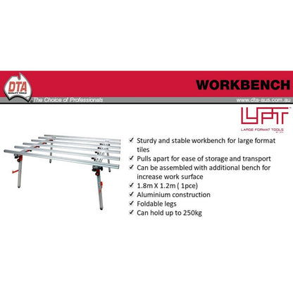 Workbench for Large Format Tiles 6ft x 4ft, DTA LFWB180120