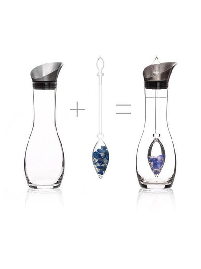 VitaJuwel Era Gem Water Decanter with Gemstone Vial
