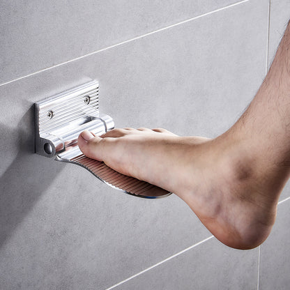 Shower Footrest for Shaving, Wall Mounted Anti-Slip Foot Pedal