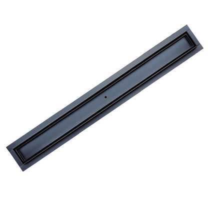 Modern Black Stainless Steel Linear Shower Drain for Tile Floors