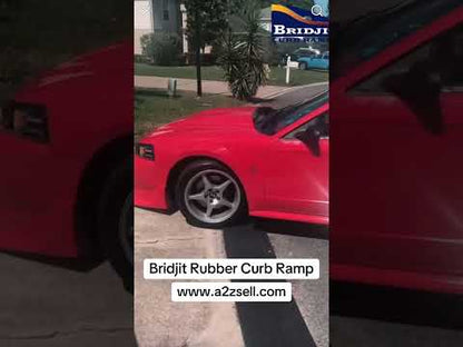 Bridjit Rubber Curb Ramps | 3-Piece Driveway Ramp for Low Cars