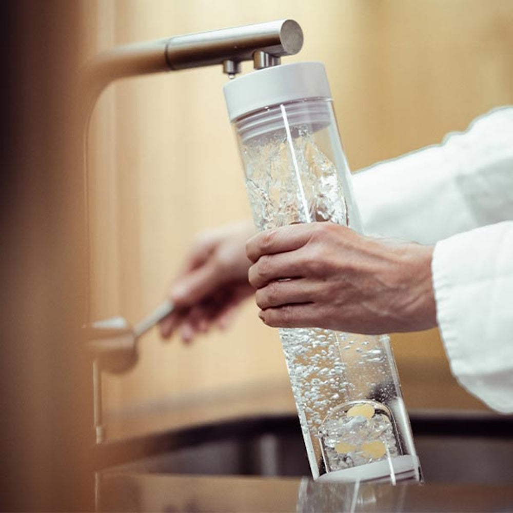 Sana Crystal Water Carafe, Glass Bottles for Crystal-Infused Water