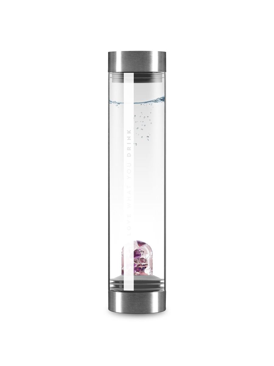 Sana Crystal Water Carafe, Glass Bottles for Crystal-Infused Water