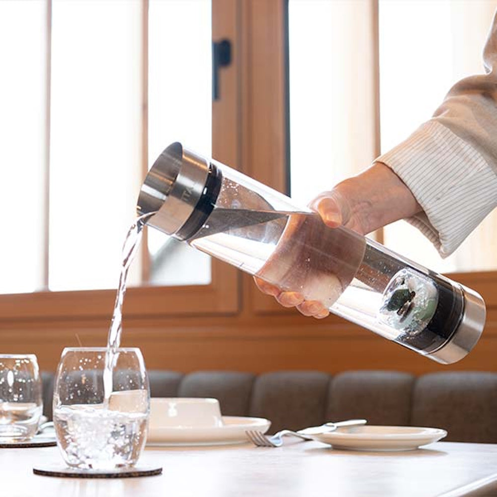 Sana Crystal Water Carafe, Glass Bottles for Crystal-Infused Water