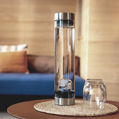 Sana Crystal Water Carafe, Glass Bottles for Crystal-Infused Water