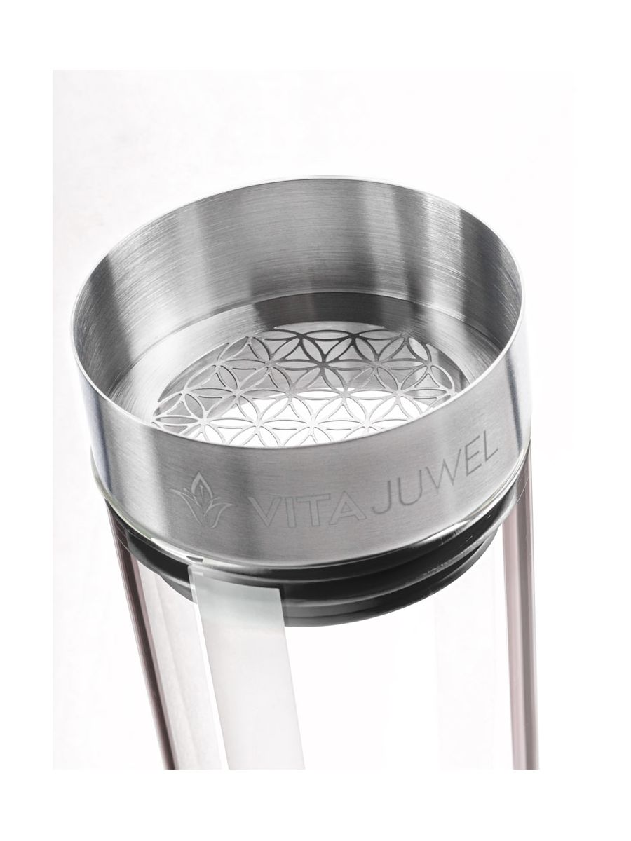 Sana Crystal Water Carafe, Glass Bottles for Crystal-Infused Water