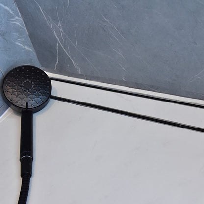 Modern Black Stainless Steel Linear Shower Drain for Tile Floors