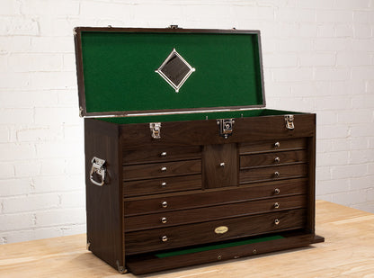 Gerstner 2610 Wooden Chest for Hobby Supplies, Jewelry Box, Valuables Storage