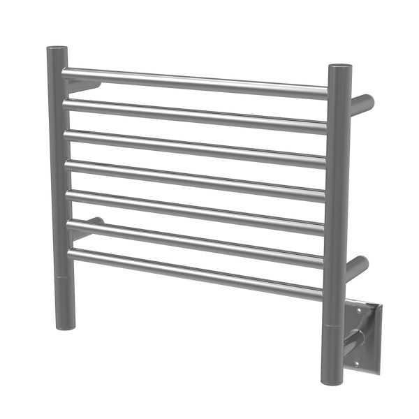 White Towel Warmer, Amba Jeeves H Straight, Hardwired, 7 Bars, W 21" H 18"