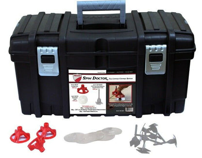 Spin Doctor PRO Tile Leveling System Kit – 200 Caps, 500 Bases, 100 Shields