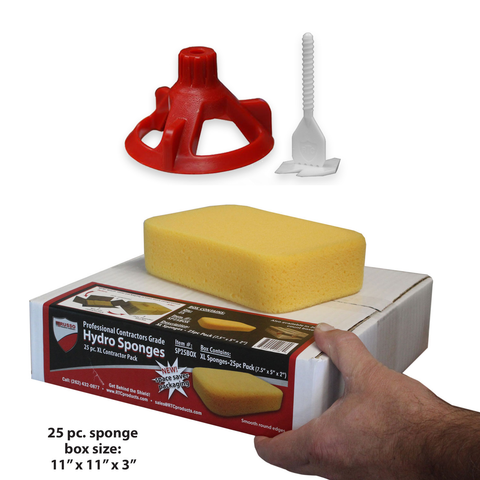 Spin Doctor Tile Leveling System 1/16" 250pc Posts, 100 Caps, 25pc Sponge