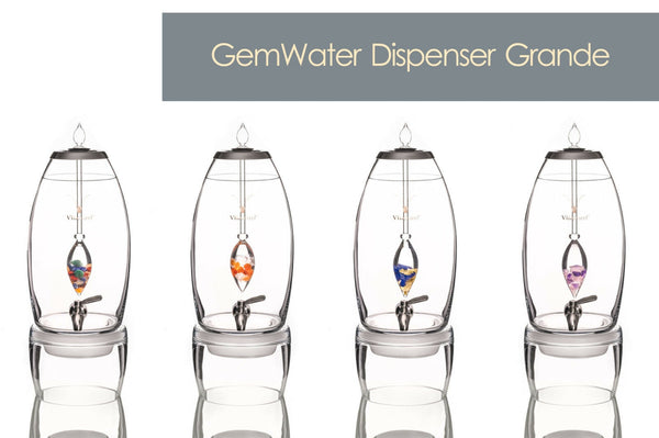 Water Dispenser with Drinking Glass Set, VitaJuwel Grande