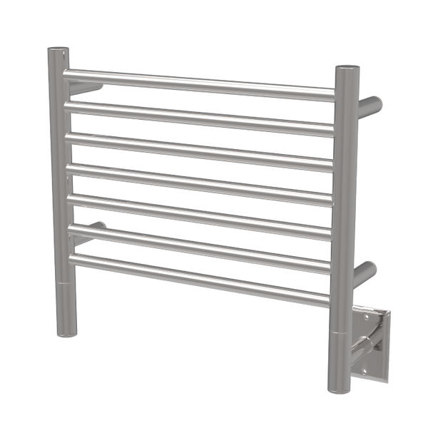 White Towel Warmer, Amba Jeeves H Straight, Hardwired, 7 Bars, W 21" H 18"