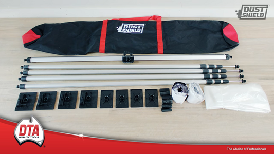 Dust Shield Temporary Wall System Kit for Tiling and Construction