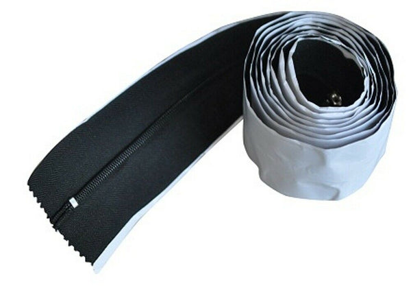 Adhesive Zipper for Temporary Plastic Wall Systems 7ft Double Zip Pullers